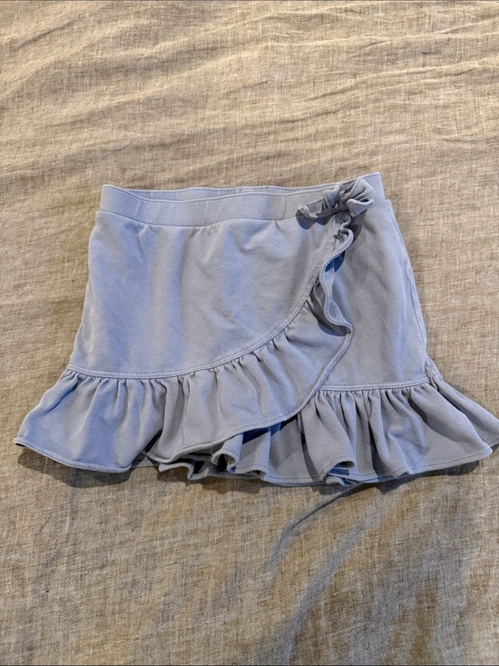 Polo Ralph Lauren Other - Polo by Ralph Lauren Light Blue Ruffle Wrap Mini Skirt